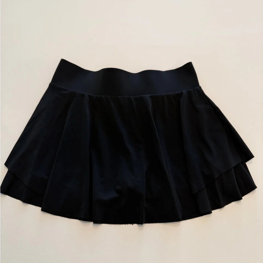 Keiki Kona Black Athletic Skort Built In Shorts Tennis Pickleball Flowy Size M